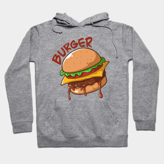 Burger Lovers Hoodie by Hell Design